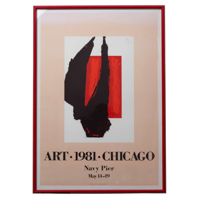 Robert Motherwell "Art 1981 Chicago" Framed Print For Sale at 1stDibs