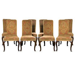 Eight Georgian Style Dining Chairs