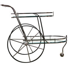 Vintage Chrome Bar Cart