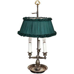 Silver Plate Bouillotte Lamp 5