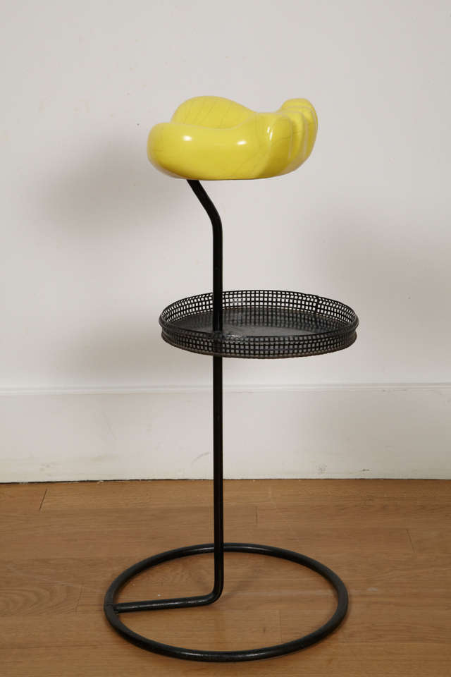 Ceramic Tidy as a Bear Paw on Metal Stand, 1951