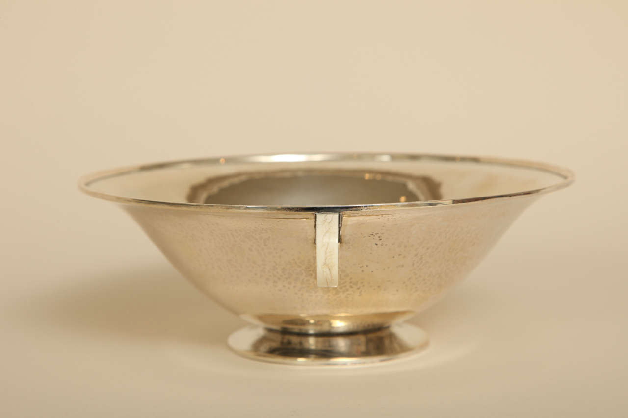 Art Deco Silver and Bone Coupe by Philippe Wolfers In Good Condition For Sale In New York, NY