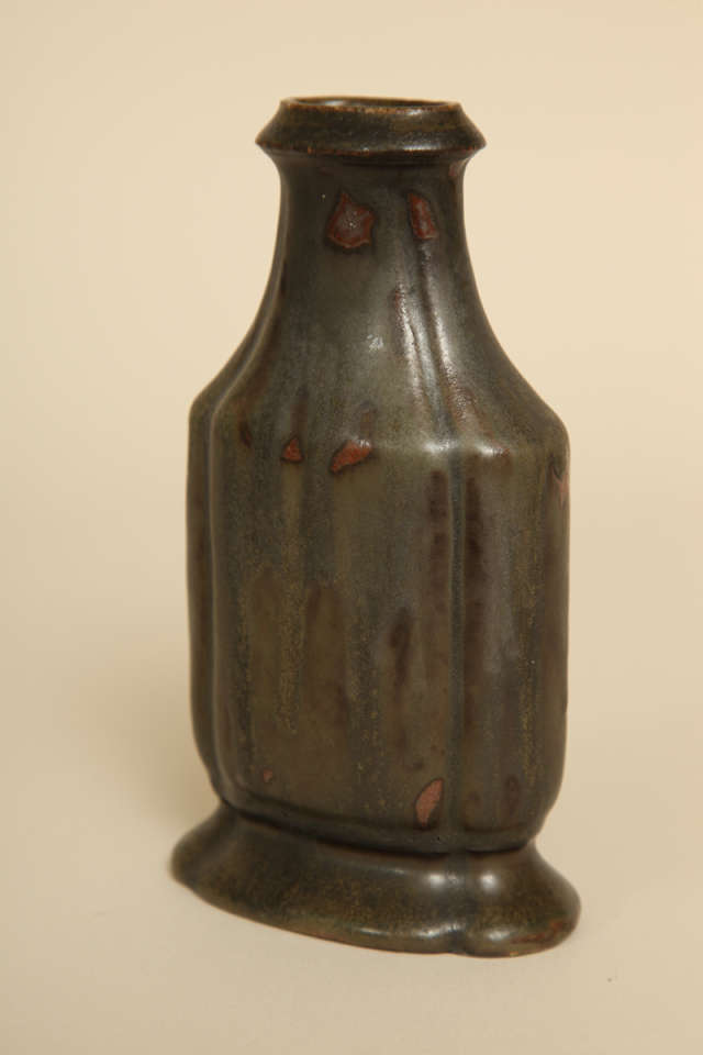 Emile Grittel French Ceramic Vase or Bottle In Excellent Condition For Sale In New York, NY