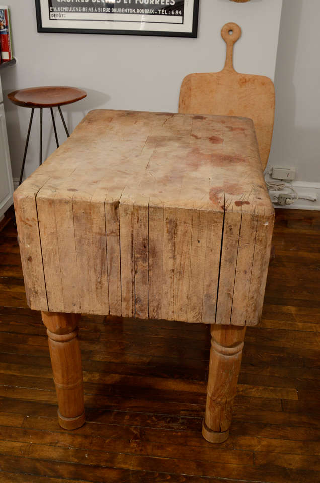 English Butcher Block from the late 18th Century