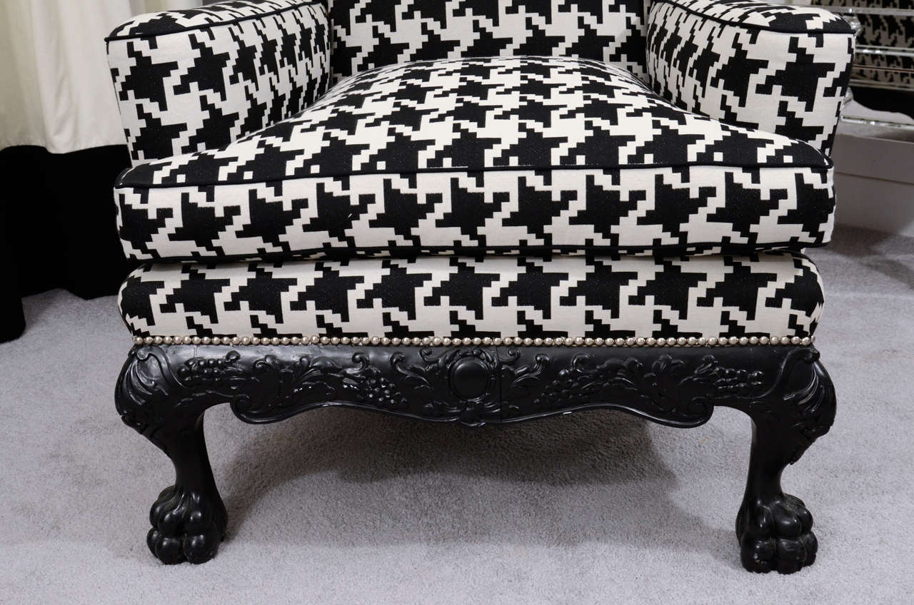 hounds tooth chair