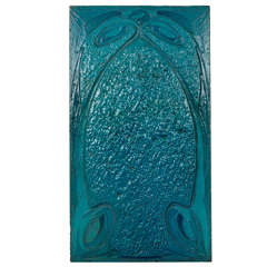 Antique Hector Guimard for Maison Coilliot / Art Nouveau glazed lava tile 1898