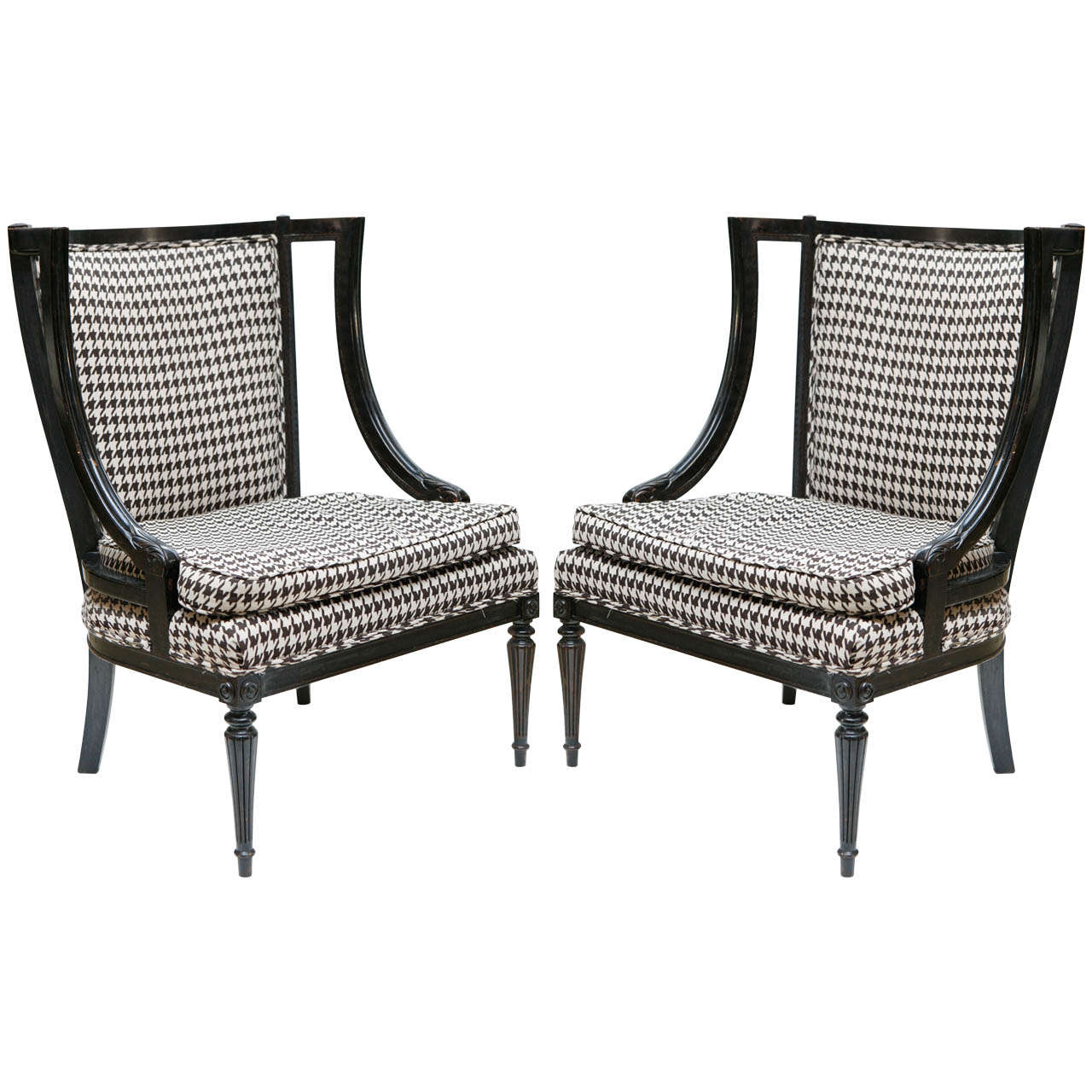 Pair of Houndstooth Chairs