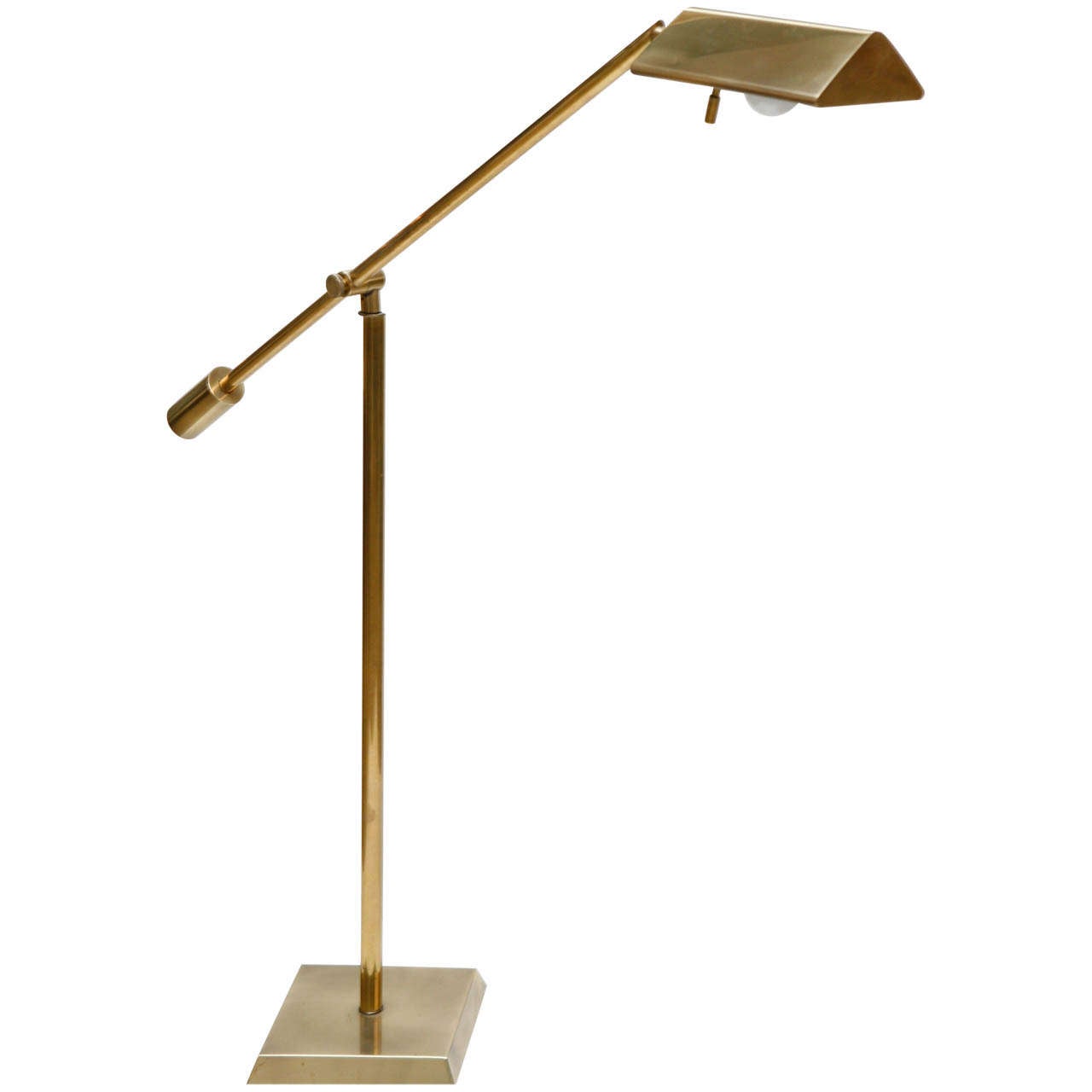 Adjustable Brass Floor Lamp by Chapman For Sale