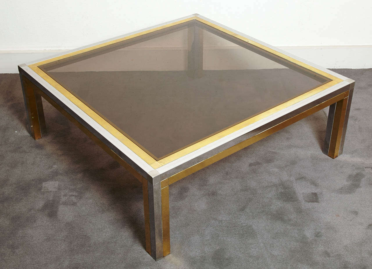 Square Coffee Table, France, 1970s In Good Condition In Paris, FR