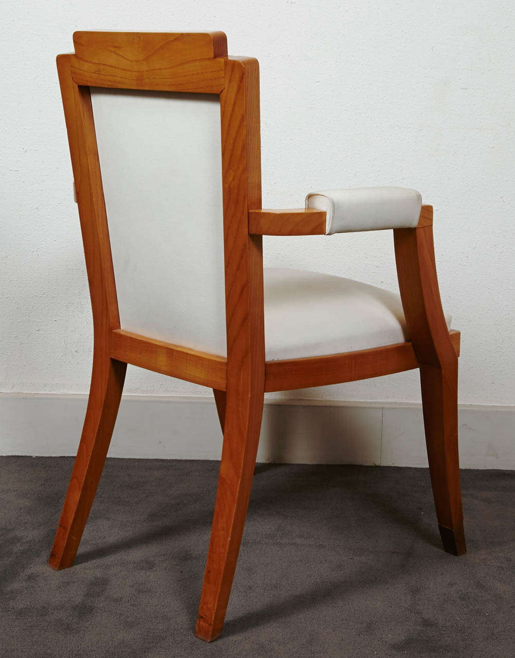 Pair of Beech Tree Armchairs by G. Darbois-Gaudin, 1949 In Good Condition For Sale In Paris, FR