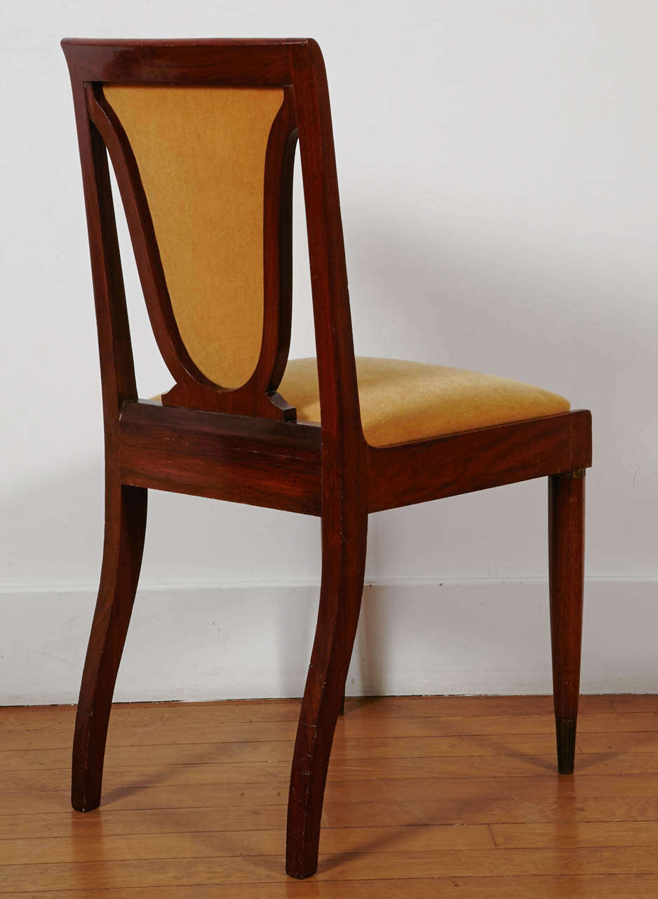 Set of Eight Mahogany Chairs, 1930's, By Christian Krass 1