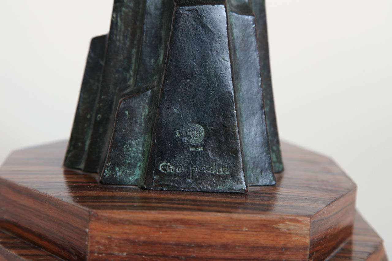 Pierre Le Faguays French Art Deco 'Victory' Bronze Sculpture For Sale 3