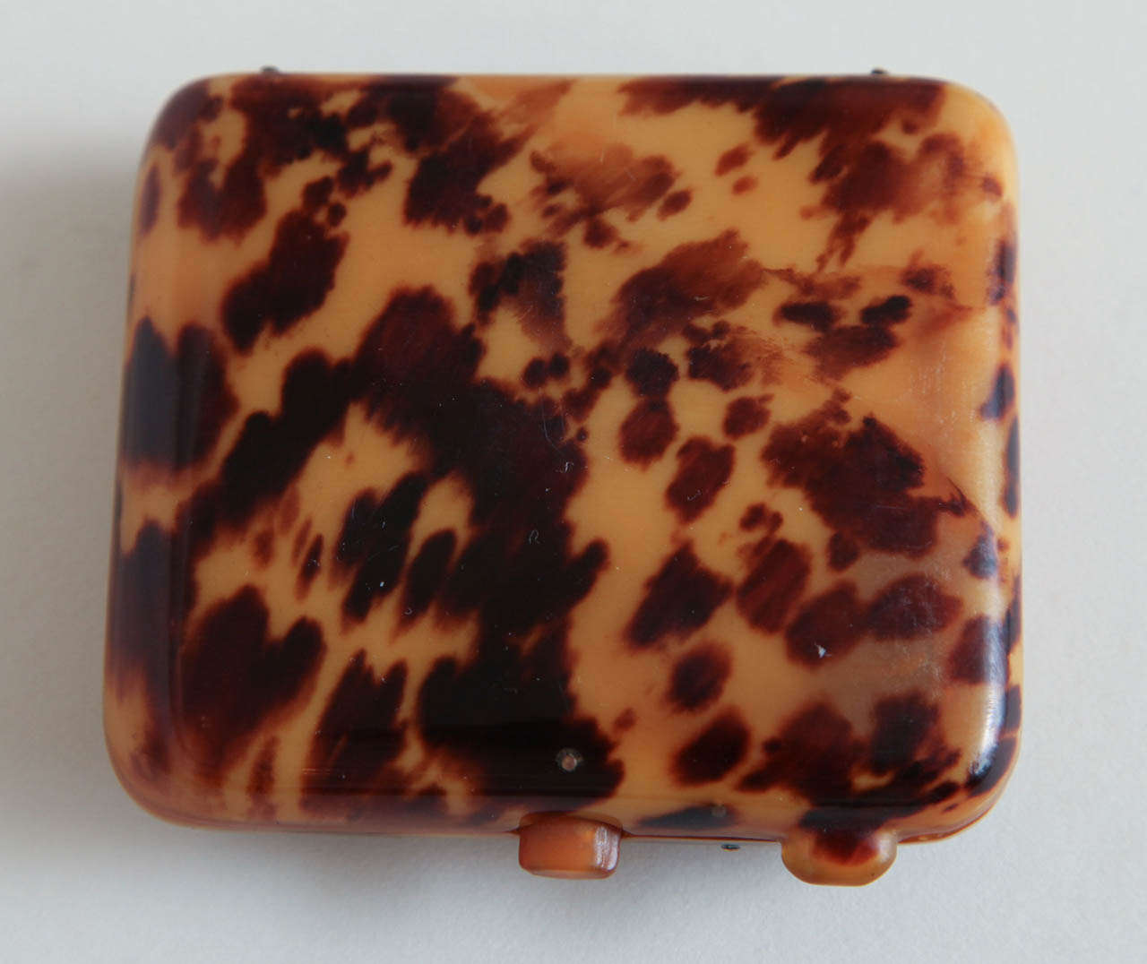 Swiss Art Deco Faux Tortoiseshell Cigarette Case by Holy Frères