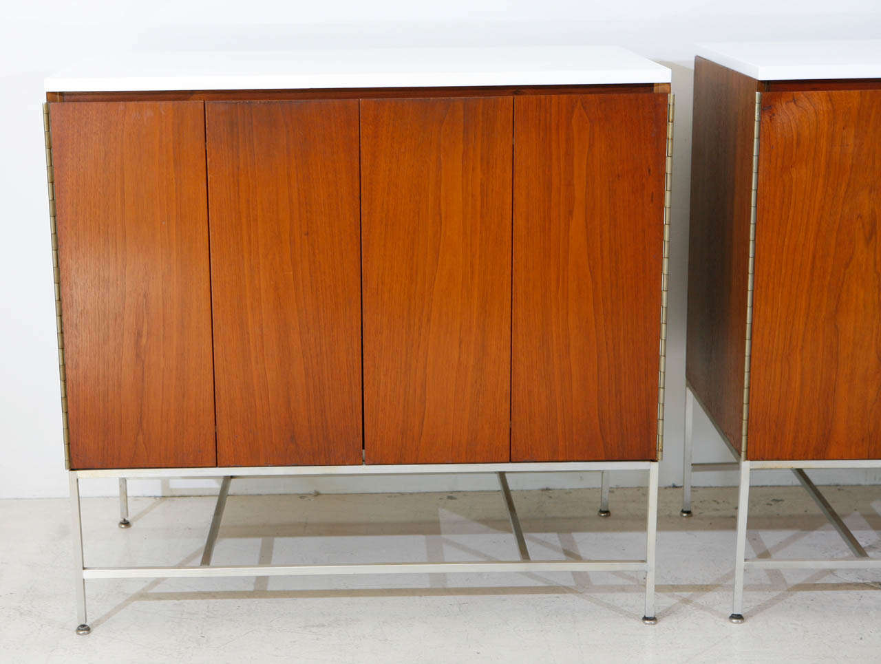 Mid-20th Century Walnut Cabinets by Paul McCobb for Calvin