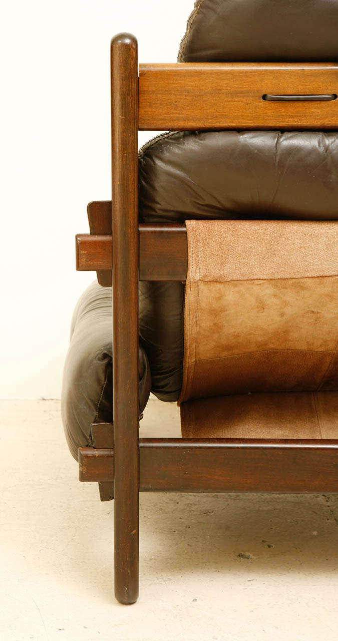 Mid-20th Century Jean Gillon Lounge Chair And Ottoman For Probel