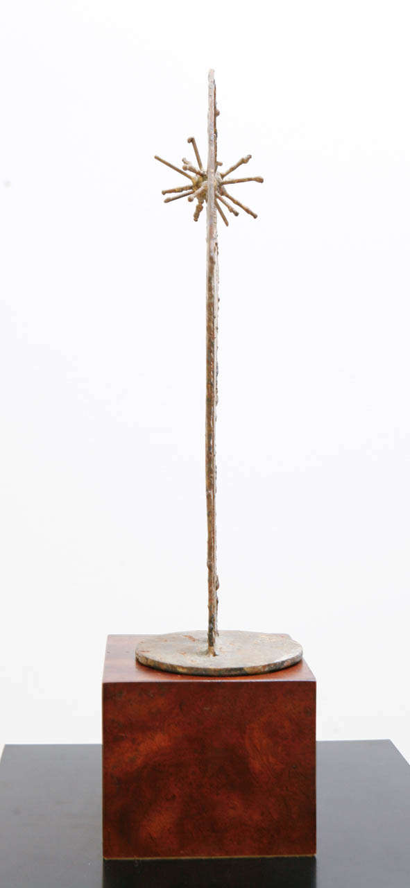 Abstract Bronze and Steel Sculpture by Joseph Falsetti 1