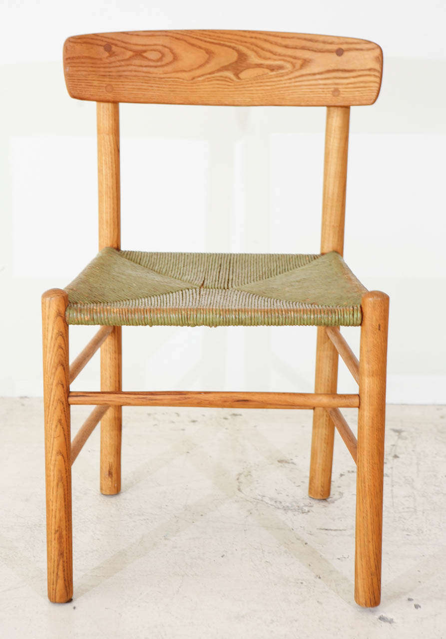 Danish Set of 6 Early Borge Morgensen Original Shaker Chairs