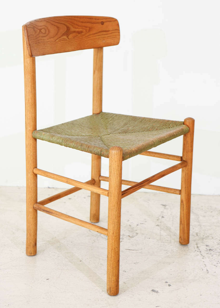 Mid-20th Century Set of 6 Early Borge Morgensen Original Shaker Chairs