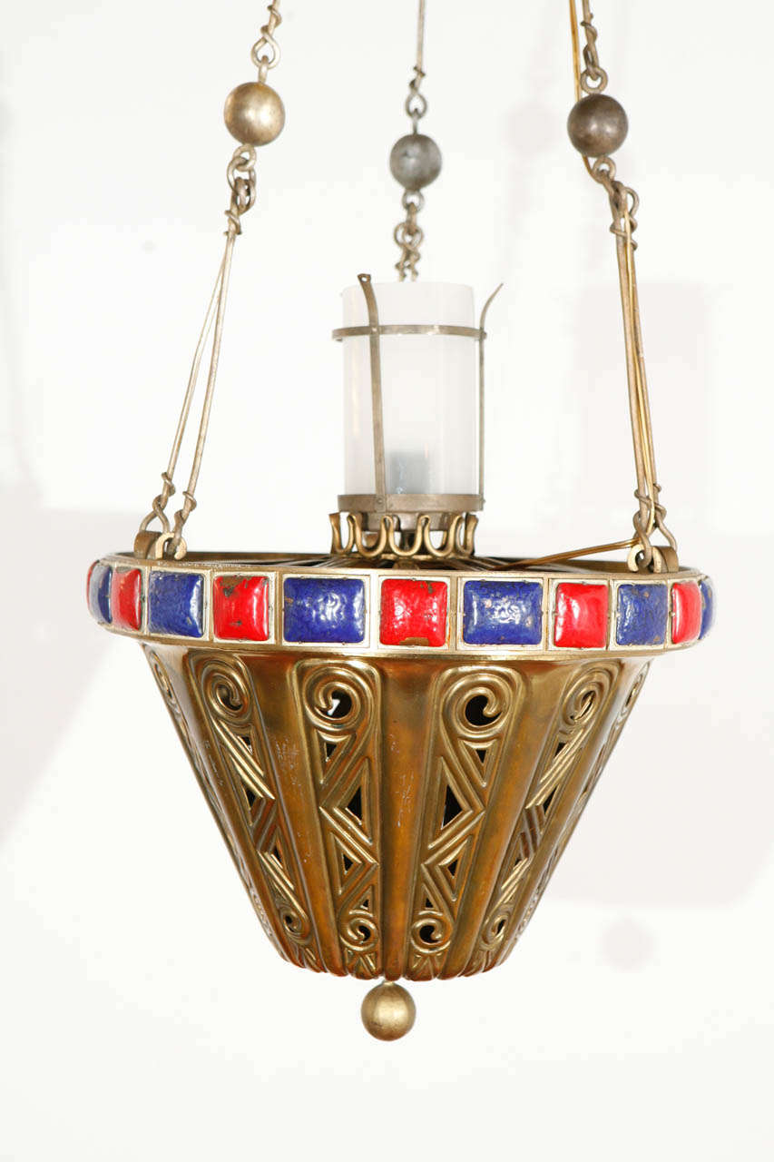 antique brass pendant light