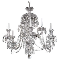 Elegant Glass 9 Light Chandelier