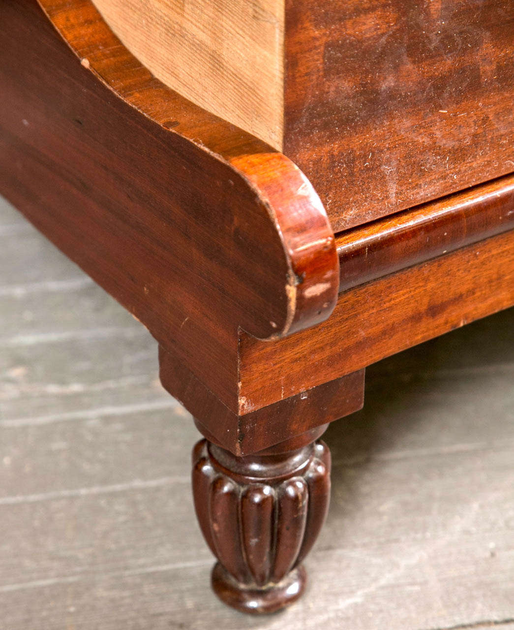 William IV Mahagoni Nachttisch Treppe 1