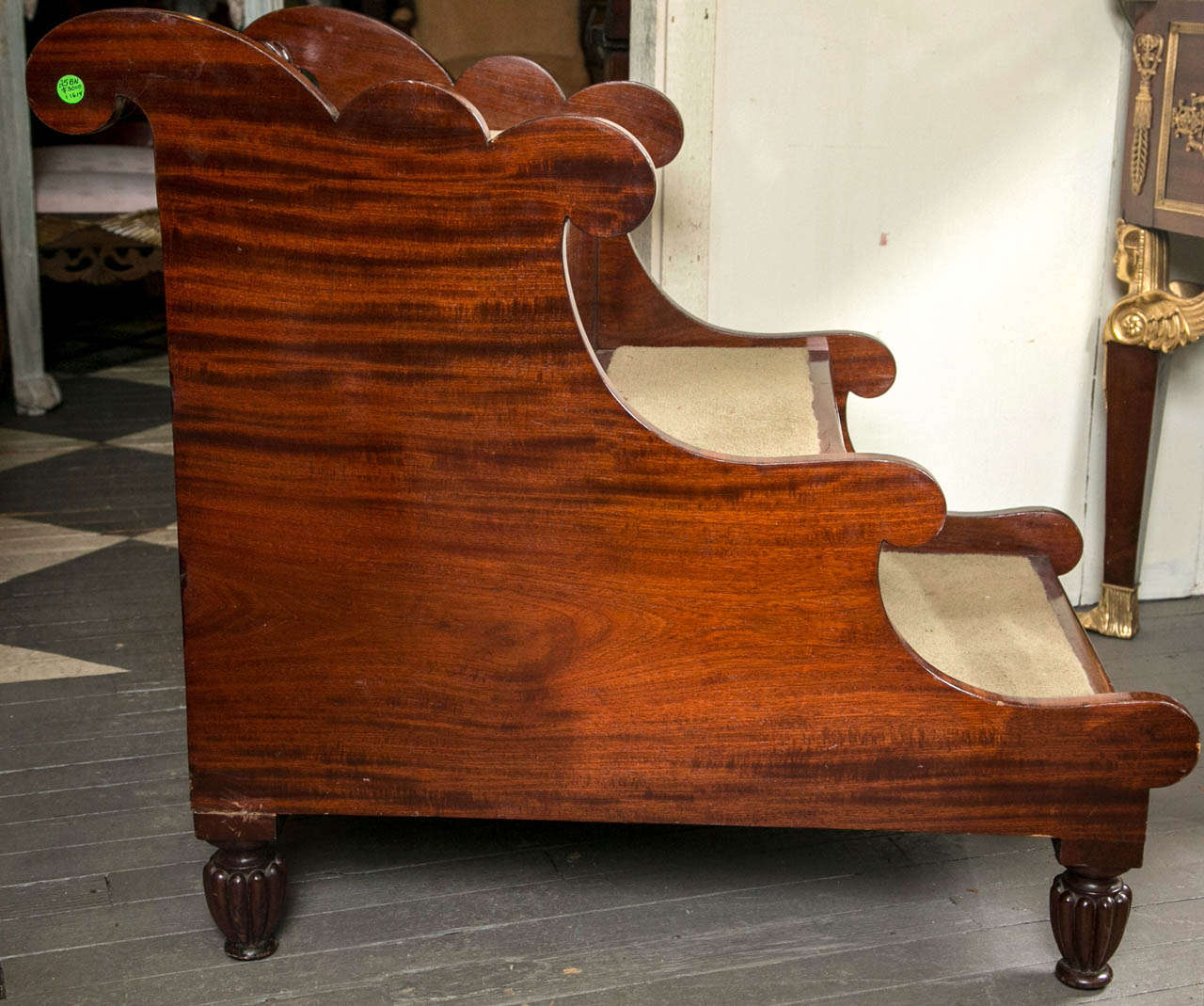 William IV Mahagoni Nachttisch Treppe 2
