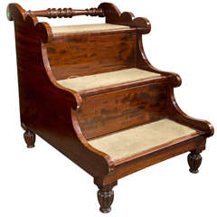 William IV Mahogany Bedside Steps 7