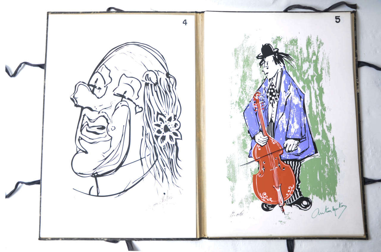 1970s Antoon Mortier Clown Illustrations Book  For Sale 1