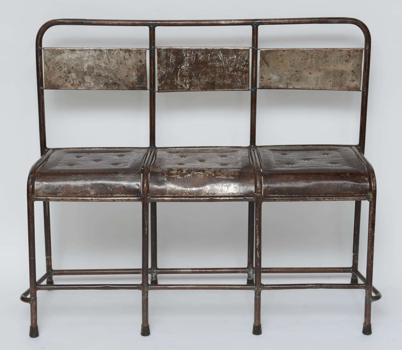 Antique Metal Bench at 1stDibs