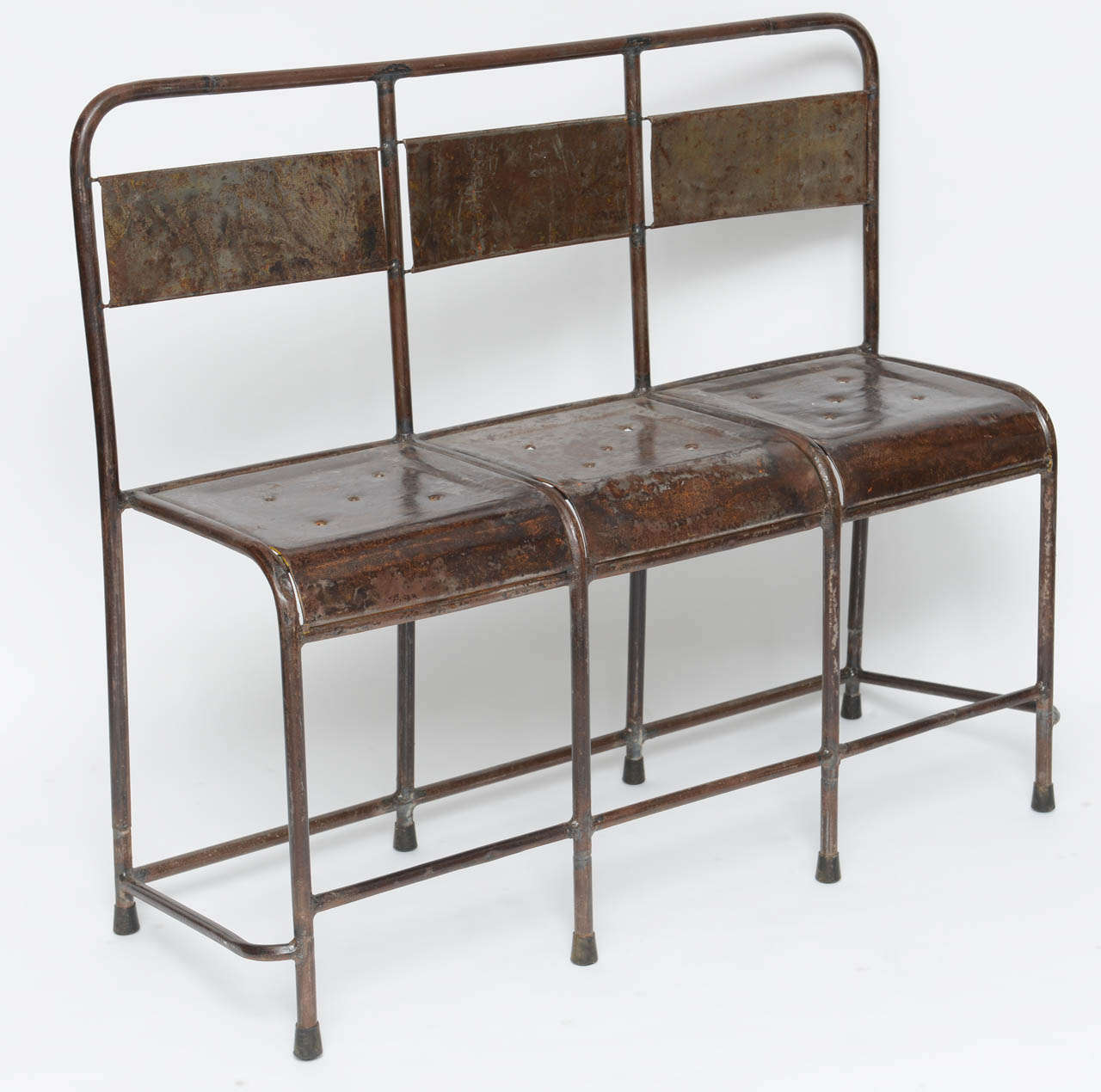 Antique Metal Bench at 1stDibs