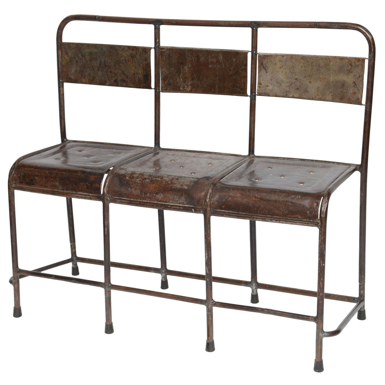 Antique Metal Bench at 1stDibs