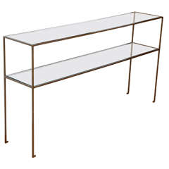 Two Tier Glass Console