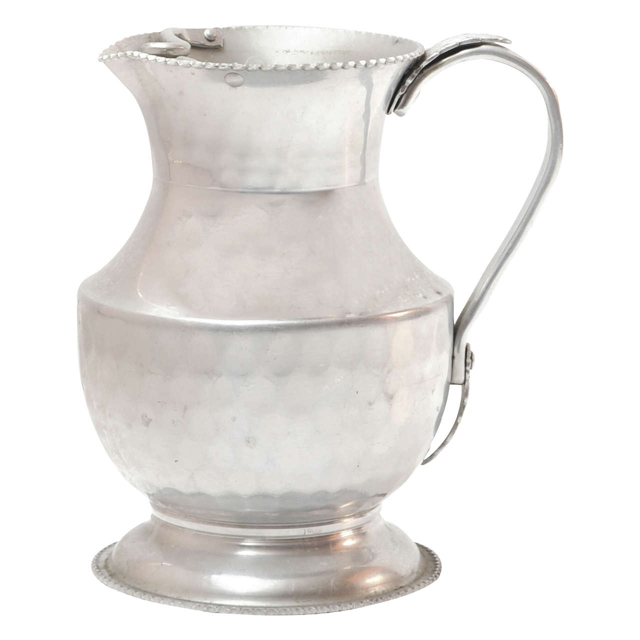 Cromwell Hand-Hammered Aluminium Pitcher, 1940 For Sale