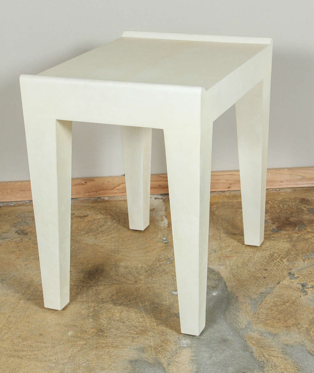 Pair Parchment Side Tables in the Style of Samuel Marx 1