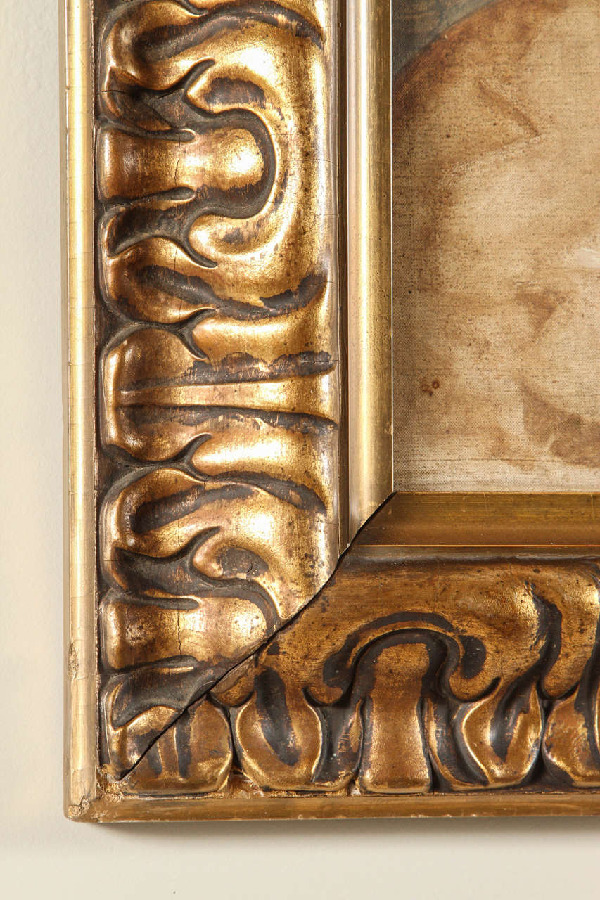 Antique Oil Portrait of a Woman For Sale at 1stDibs