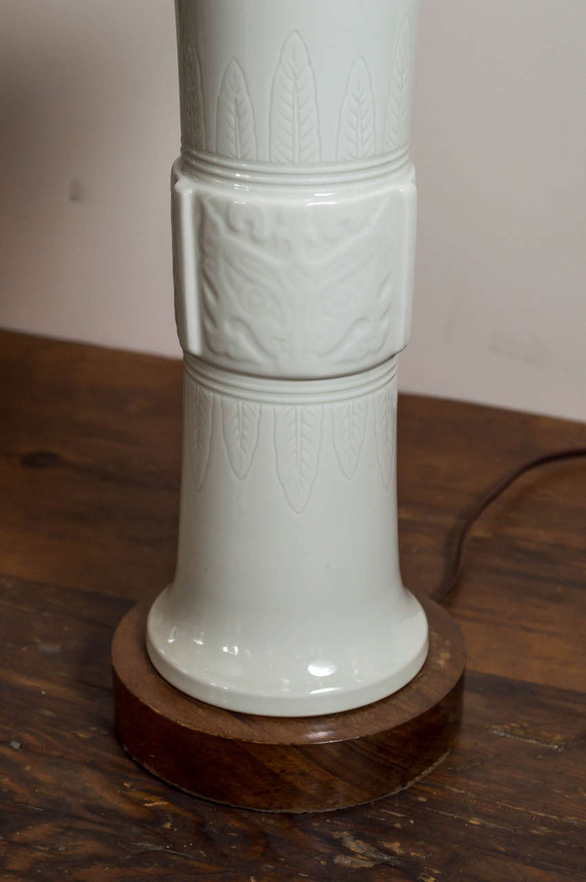 19th Century Pair of 1960s Blanc De Chine Vases as Lamps