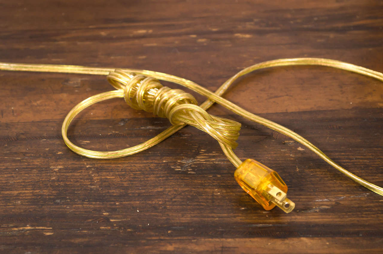 Mid-Century Modern Gold Flecked Murano Table Lamp
