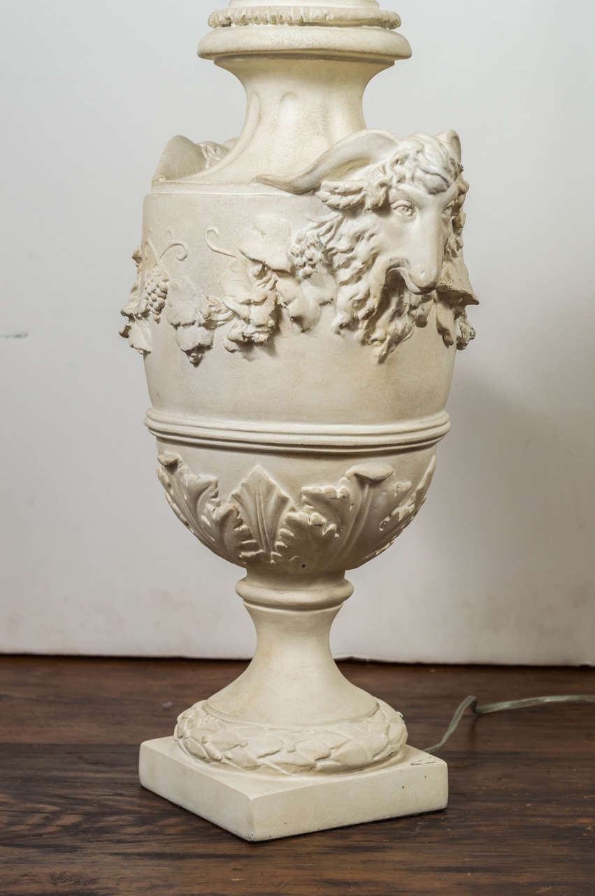 Lovely Neoclassical Form Embellished Urn as a Table Lamp 4