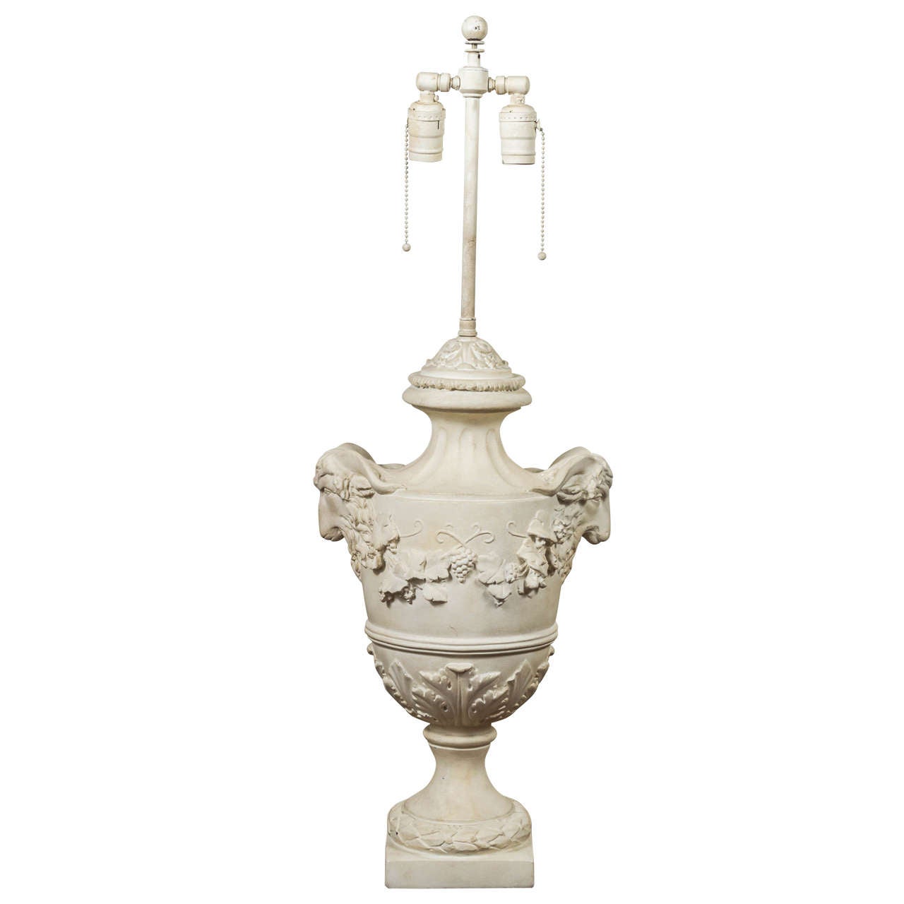 Lovely Neoclassical Form Embellished Urn as a Table Lamp