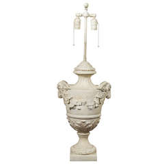 Lovely Neoclassical Form Embellished Urn as a Table Lamp