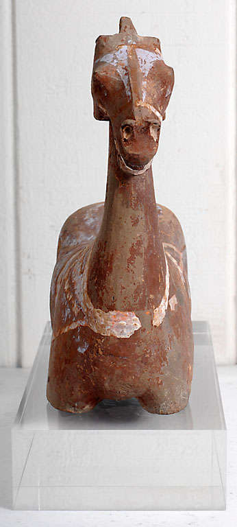 Folk Art Han Dynasty Painted Pottery Horse