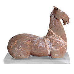 Han Dynasty Painted Pottery Horse