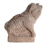 Antique Stone Fou Dog