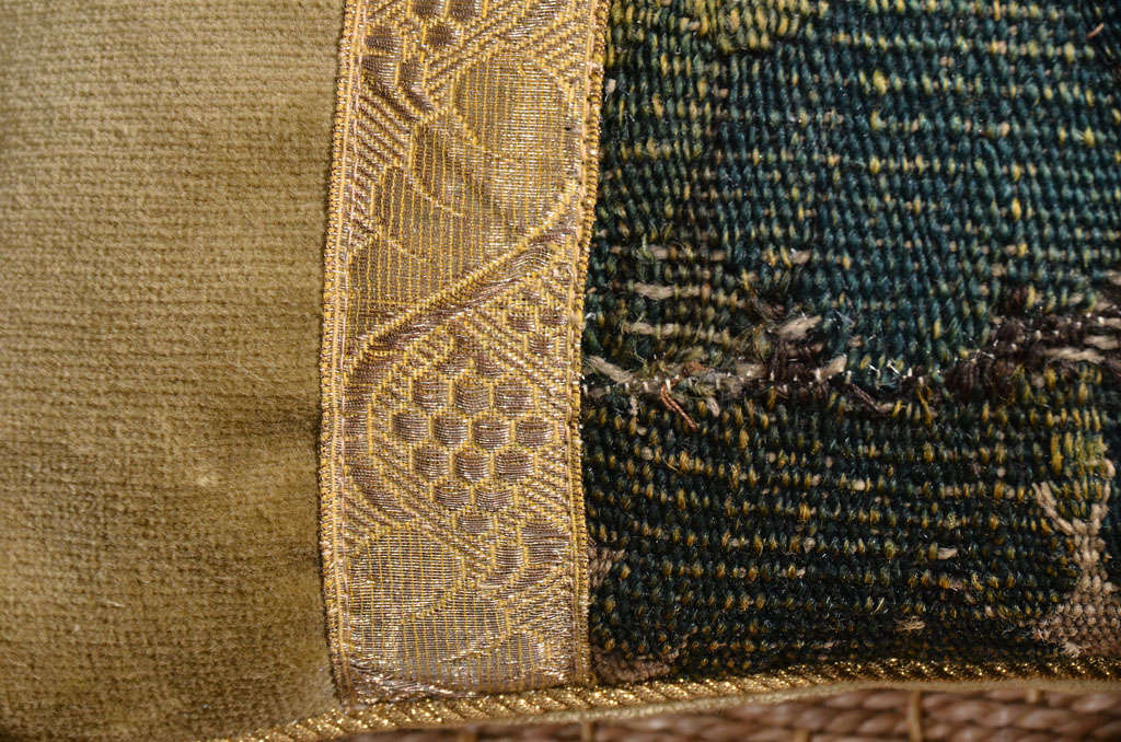 18th Century and Earlier 18th Century Tapestry Pillow