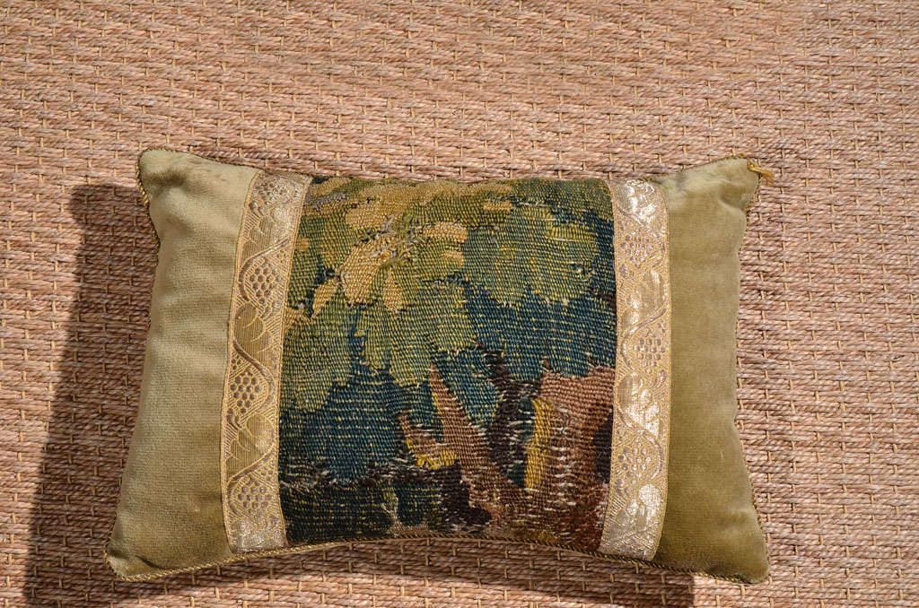 Pillow made from 18th Century Tapestry