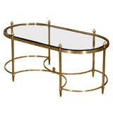 Mid C Neoclassical Style Coffee Table