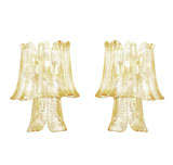 Pair Of Bell Shape  Sconces By Mazzega