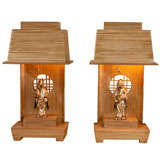 Vintage Pair Of Figurine Lamps By James Mont