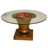 Unusual  Large Urn  Table By James Mont