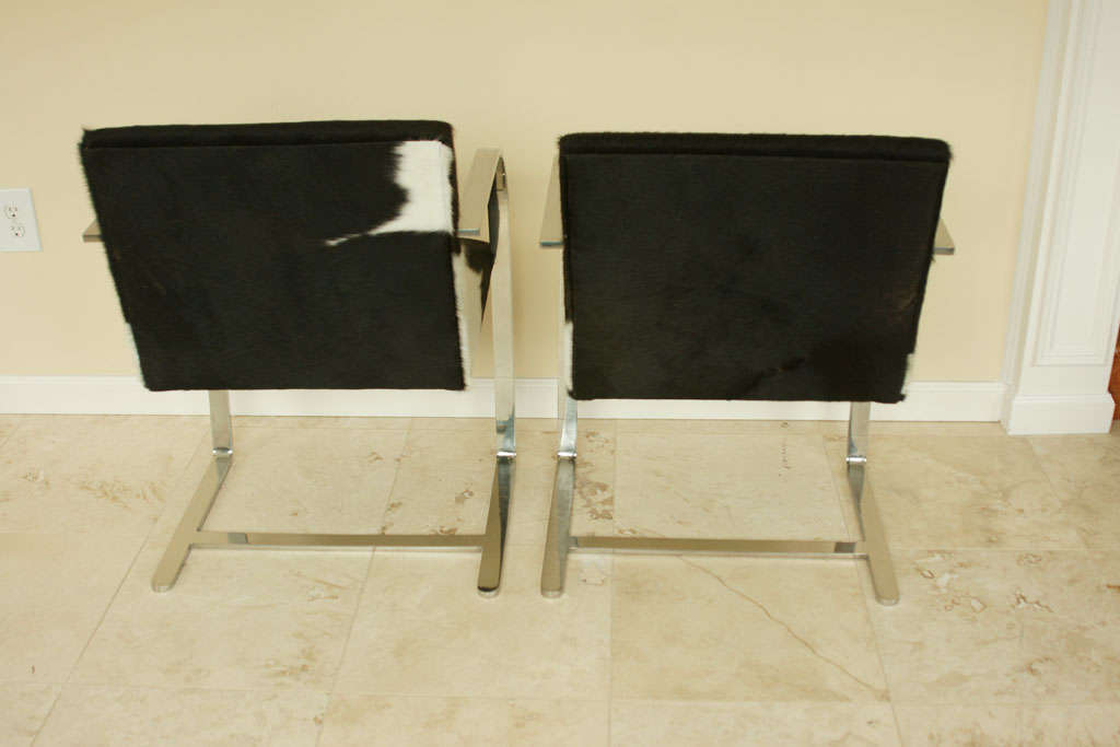 Pair Of Cowhide Brno Chairs 4